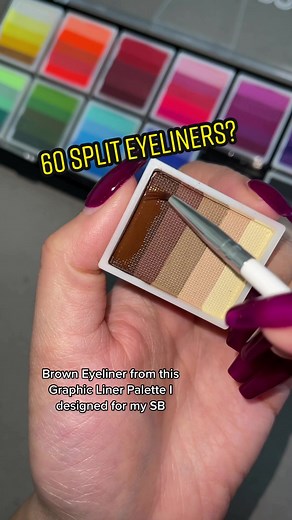 60 Colour Eyeliner Palette Tutorial & Ideas