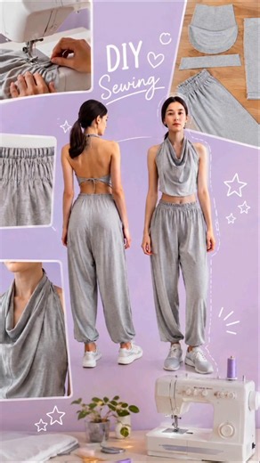 I Made This Matching Set! ✨ DIY Sewing Tutorial | Easy Top & Wide-Leg Pants