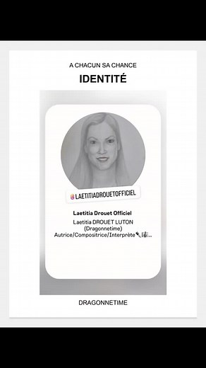 Dragonnetime Autrice-Compositrice ✒️🎼🎙 Membre de la SACEM 🎶🎵 Album "A Chacun Sa Chance" Enregistré MUSICSTART 37 œuvres françaises 🇨🇵 📩 dragonnetime@yahoo.com #dragonnetime #laetitiadrouetofficiel #album #chansonfrancaise #chansons #chanson #music #musique #ecriture #écriture #paroles #parole #poemes #poèmes #partitions #partition #37titres | Dragonnetime Autrice-Compositrice