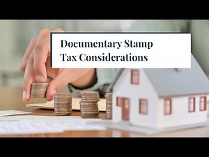Documentary Stamp Tax Considerations