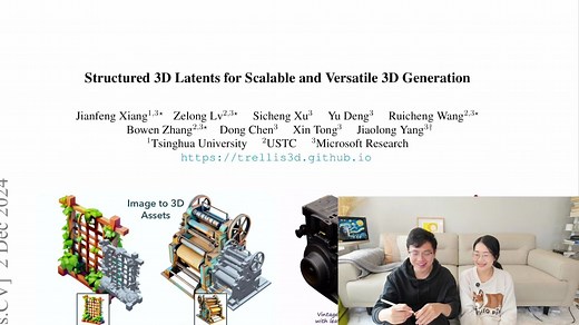 [论文精读] Structured 3D Latents for Scalable and Versatile 3D Generation 方法