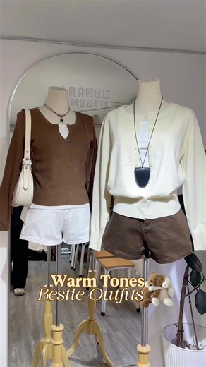 Hello! Its brown & cream matching outfits for bestieee🫢🫶🏻✨ 📍សាខាអូរ៉េង ម្តុំសាលាវ៉ាន់ដាភ្នំពេញ St 199 ជិតសម្ភពណូប៊ែល 📍សាខាអូរ៉េង កម្ពុជាក្រោម St 146 កែង 7 eleven ផ្លូវ 261