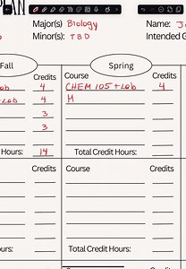 College Planner - University Planner - 4 Year Degree - Great for Premed and Preprofessional Students - Etsy Canada