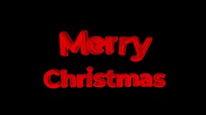 Download Merry Christmas text animation with alpha channel for free