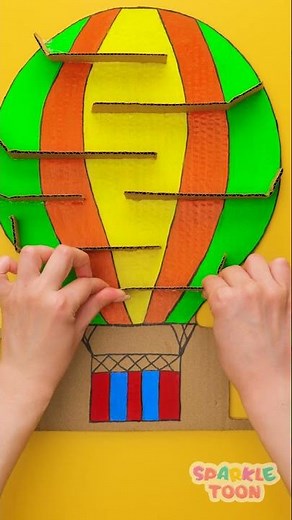 ☺️ Let's go Through this DIY Cardboard Maze🎈 Wow 🌈 #Kids #Shorts