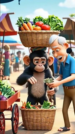 Poor monkey try to feed his parents 😭