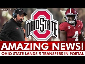 🚨 Ohio State Football Get AMAZING News In The Transfer Portal With 5 New Commits