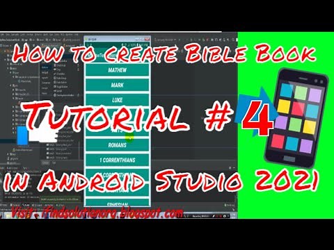 How to create a Bible App project in Android Studio tutorial 4