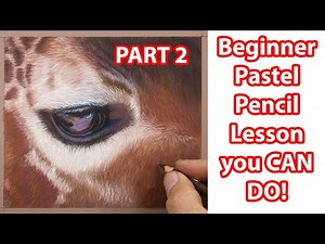 Wildlife Art - FREE Beginners Pastel Pencil Lesson How to draw a Giraffe - Part 2 - Jason Morgan Art