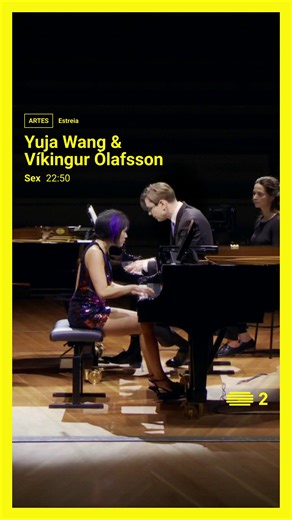 RTP2 on Instagram: "📌 Yuja Wang & Víkingur Ólafsson, um concerto imperdível com dois notáveis pianistas da música clássica – Sexta (23), às 22h50, em estreia na RTP2 e RTP Palco. Os pianistas Yuja Wang e Víkingur Ólafsson atuam juntos na Filarmonia em Berlim com um programa que inclui a inesquecível Fantasia em fá menor de Schubert e a versão para dois pianos das poderosas Danças Sinfónicas de Rachmaninov, dois clássicos do repertório para piano a quatro mãos."