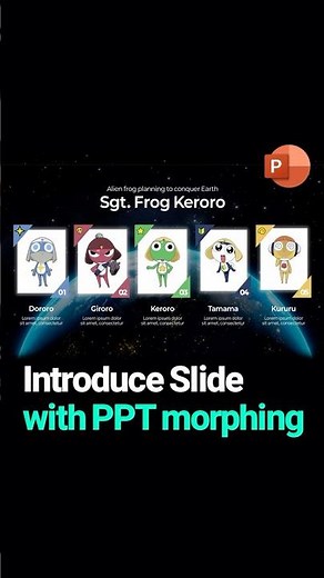 Creating an introduction slide with PPT morphing #powerpoint #pptdesign