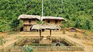 FULL VIDEO : Build A Nest Warm, Dig A Pond For Gardening | Kaleb Mountain life