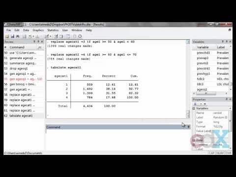 Intro 5: Creating New Variables in Stata