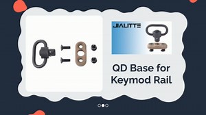 QD Swivel Mount 1.25 inch Push Button with Adaptor Base for Keymod Rail