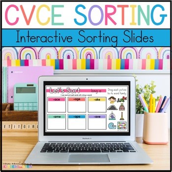 CVCE Sort Games Activity- Digital Sorting Slides for PowerPoint, Google, Canva