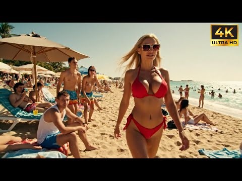 Sun, Sea, and Seduction: One Day in Malibu with Her 🌊USA beach