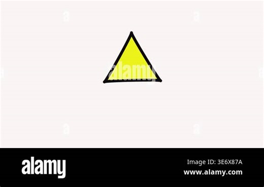Simple warning alert icon animation on background. Dangerous sign symbol for hazard notifications, error prompts, and UI/UX design visuals Stock Video Footage - Alamy