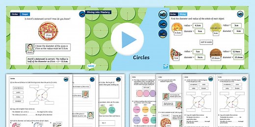 Year 6 Diving into Mastery: Step 9 Circles Teaching Pack