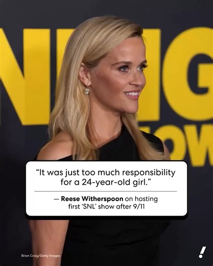 Yahoo Entertainment on Instagram: "Did you know @reesewitherspoon hosted the very first "Saturday Night Live" episode after the 9/11 terrorist attacks? "Lorne Michaels called me and he said, ‘I really need you to show up. I really, really need this. ... We’ve got to get back the national spirit,'" she revealed on the "Armchair Expert" podcast. Read more at the link in our bio."