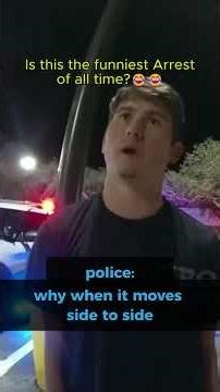 Funniest DUI arrest ever 😂😂