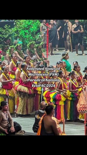 The Federated States of Micronesia during the Parade of Nations at #festpac2024 #Yap #Chuuk #Pohnpei and #Kosrae ... I'm so proud of you for showing Hawai'i and the world you belong in our Pasifika community.
