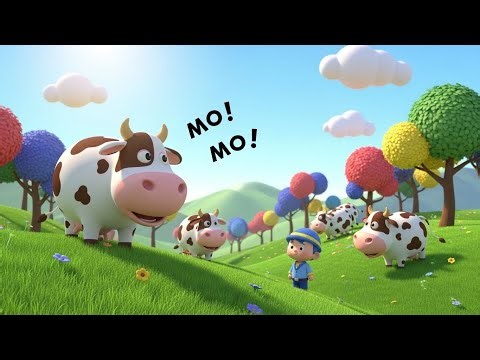 Little Boy Blue in a Cow Valley | Funny and Fun Kids Nursery Rhyme Animation