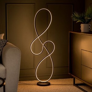 LED Floor Lamp Black Living Room Bedroom Light Standard Free Standing Reading  | eBay UK