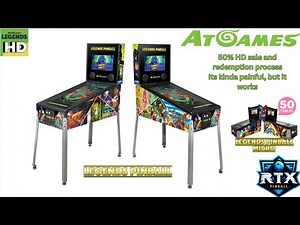 AtGames Pinball HD Code Redemption process. NO Digital Locker. Legends HD/Micro.