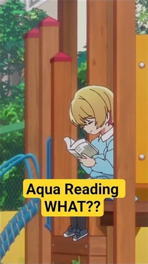 Aqua reading this book as a kid… says everything #oshinoko