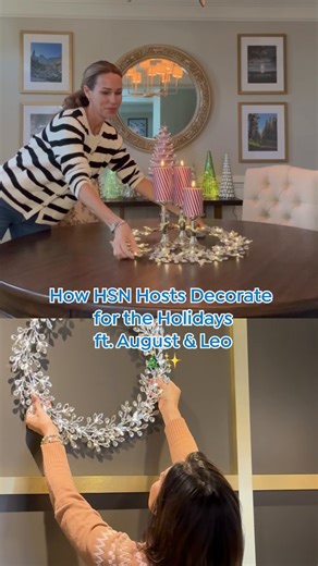 4.4K views · 30 reactions | Brynne Edwards HSN & Rebekah Wood are turning holiday decorating into a sparkling celebration with the August & Leo LED Jeweled Wreath ✨ 睊 Tap the  to add to your space this season! >> https://bit.ly/4hAbyqk | HSN | Facebook