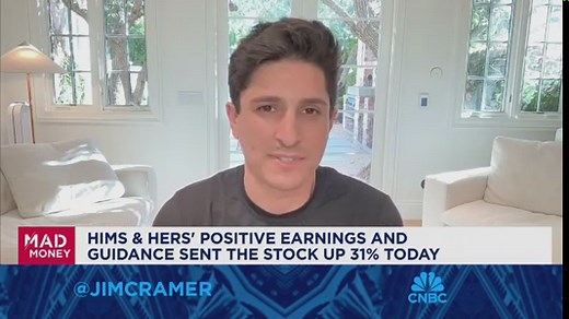 Hims & Hers CEO Andrew Dudum talks earnings with Jim Cramer