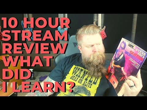 Things Learned From Doing The Steve Vai 10 Hour Workout