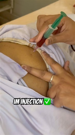 IM Injection ✅#injection #nurse #nursingstudent #nursing #bscnursing #ytshorts #subscribe #youtube