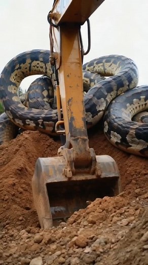 3.3K views | Excavator digs into python nest... #wildlife #animals #bigpython | MGTC Farming | Facebook
