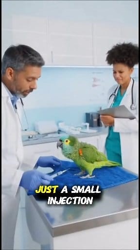 Parrot and Cops: Injection??? #talkingparrot #cops #parrots | Fish Cutting Studio