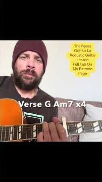 The Faces-Ooh La La-Acoustic Guitar Lesson #acousticguitarlesson #guitartutor #guitarlesson