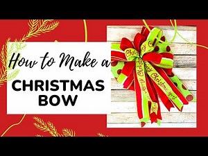 How to Use the EZ Bow Maker | Christmas Bow Tutorial | DIY Christmas Bow