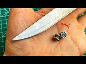 😯 Few people know — An amazing way to sharpen knives using a lighter | DIY