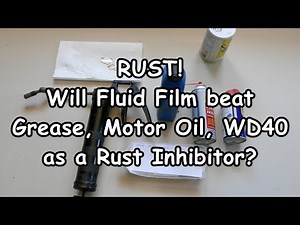 Rust Prevention Test. Fluid Film vs Grease vs WD40 vs Motor Oil