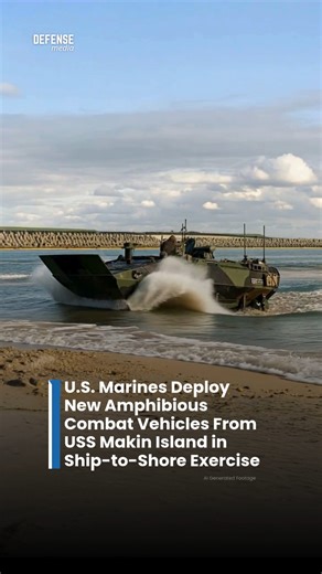 The U.S. Marine Corps recently operated its Amphibious Combat Vehicle-Personnel (ACV-P) variant from the USS Makin Island in a ship-to-shore exercise off the coast of California, marking continued integration of the newest amphibious platform into routine training. Marines from the 3rd Assault Amphibian Battalion, 1st Marine Division conducted the maneuver as part of Quarterly Underway Amphibious Readiness Training (QUART) 26.2, which focuses on coordinated Navy-Marine Corps amphibious operation