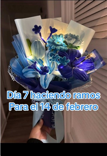 Tutorial para hacer ramos azules para el Día de San Valentín