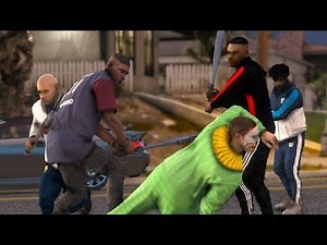 GTA 5 FRANCE - LA PURGE CLOWNS TUEUR ET MEC DE QUARTIERS BAGARRE HALLOWEEN