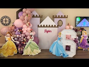 How To D.I.Y a Castle Backdrop | Step by Step | Princess Party Backdrop