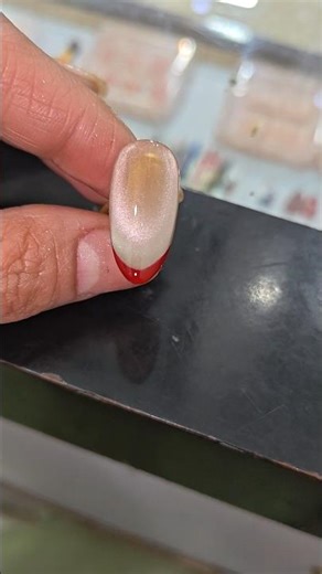 cat eye with french art #youtube #nails #nailart #art #viral #trending #tutoronline #ytshorts