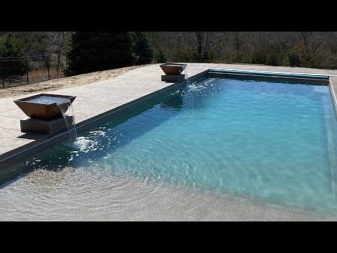 Latham Corinthian 16 fiberglass pool installation and landscaping - 2020/2021