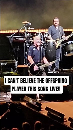 I Can't Believe The Offspring Played This Song Live!! #theoffspring