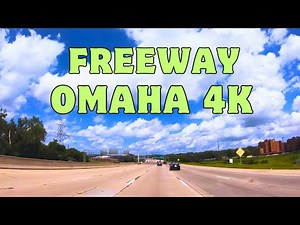 Drive Tour 4K | FWY 75, Interstate 80, Interstate 680 & FWY 6, Omaha, Nebraska, USA | Travel Video