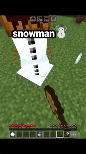 Minecraftsnowman☃️#shorts#minecraft