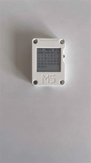Calendar with M5Stack Core Ink #electronic #electronics #arduino #m5stack