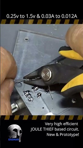 Super Efficient Joule Thief⚡️ Steal All Remaining Energy from AA Batteries 🔋 #led #diyprojects